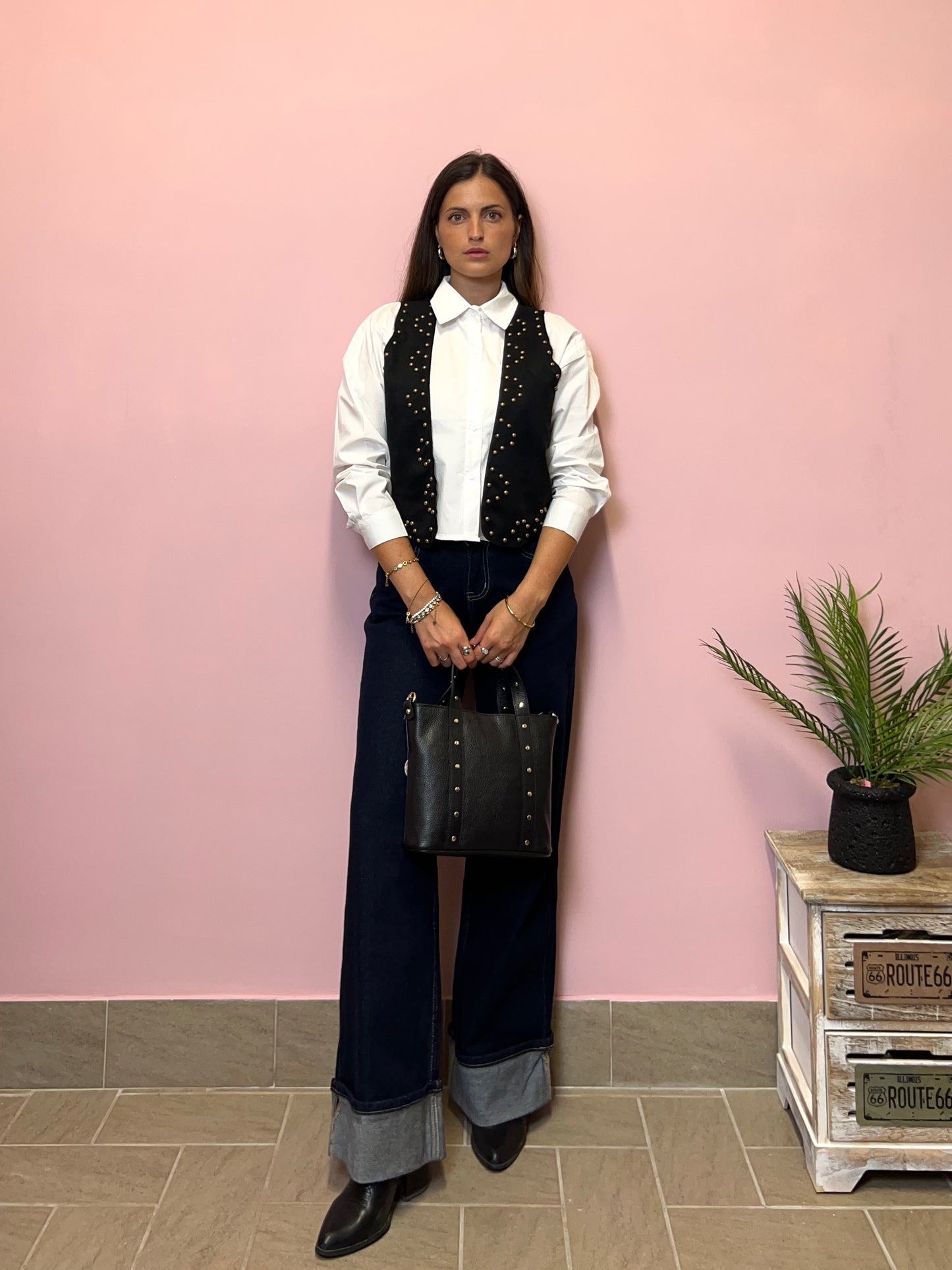 Gilet RODEO CAMOSCIO