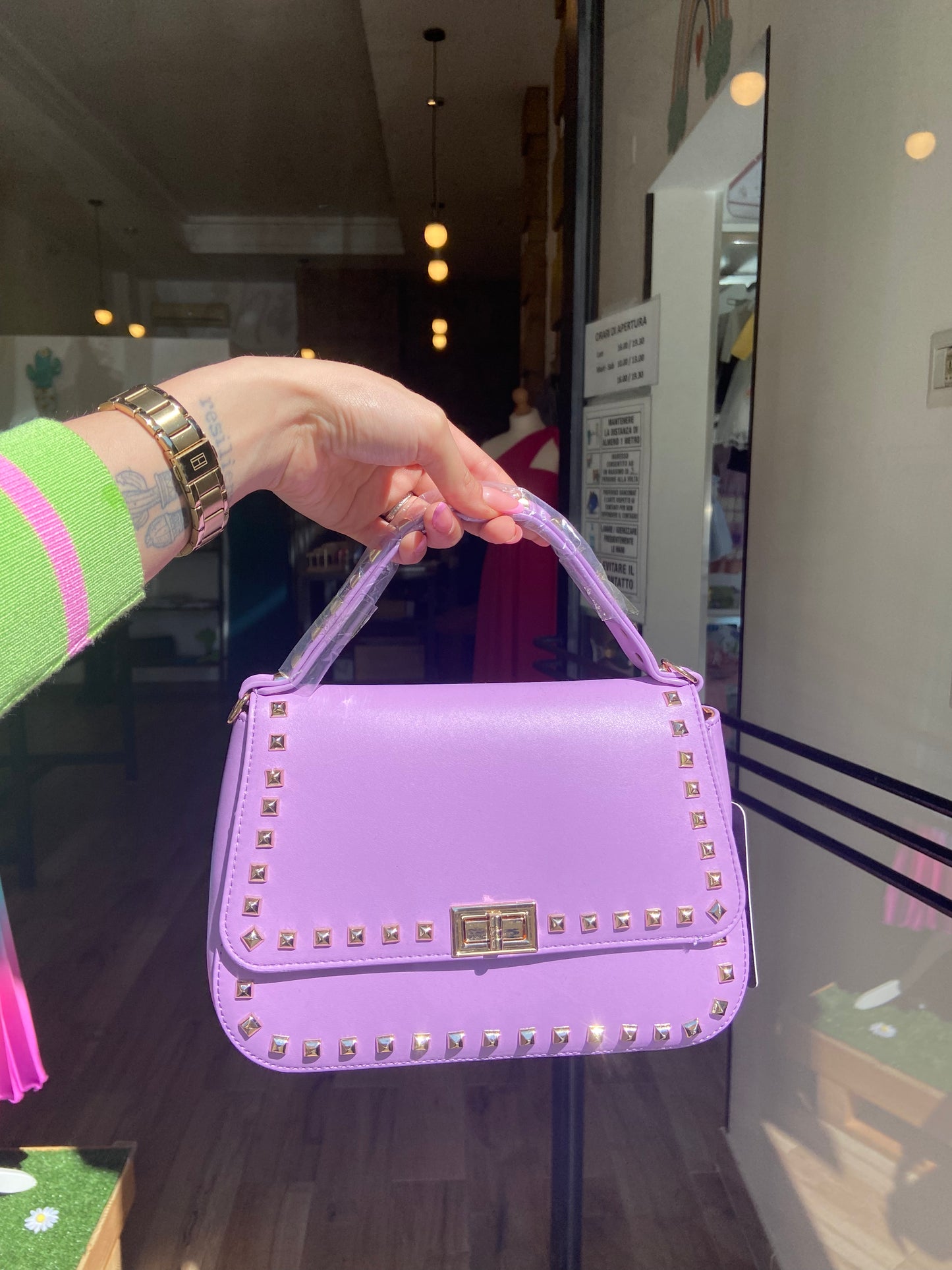 Borsa BORCHIE LILLA