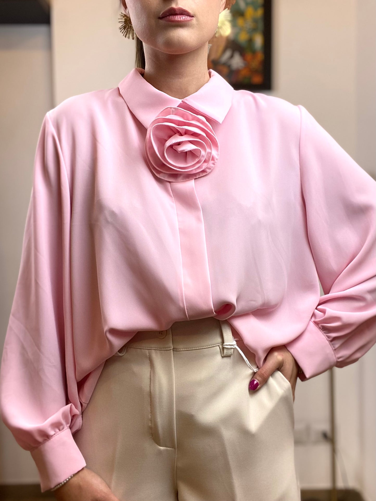 Camicia FIORE ROSA