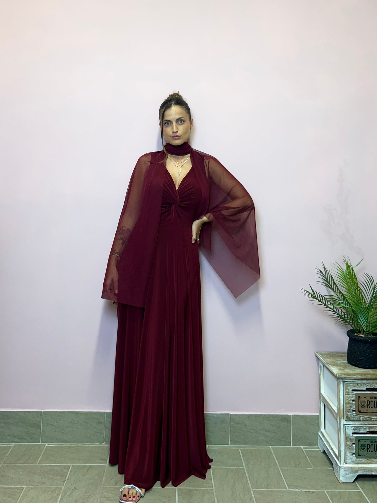 Abito ROSY BORDEAUX