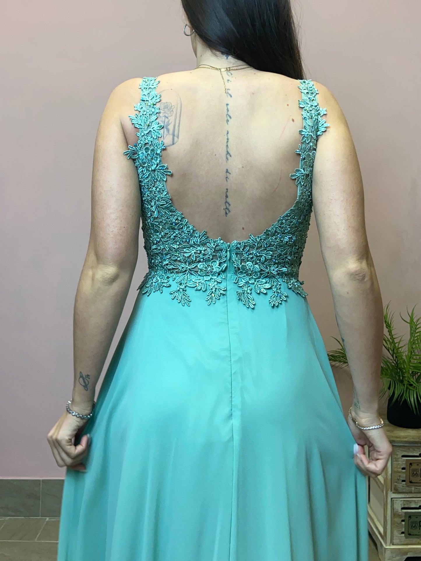 Abito EVA VERDE SALVIA